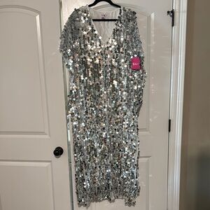 Buddy Love Silver Sequin Dress